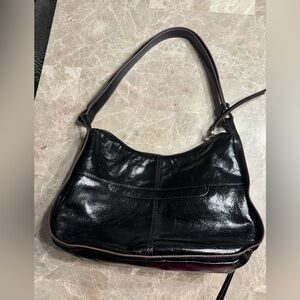 HOBO Black Leather Shoulder Bag